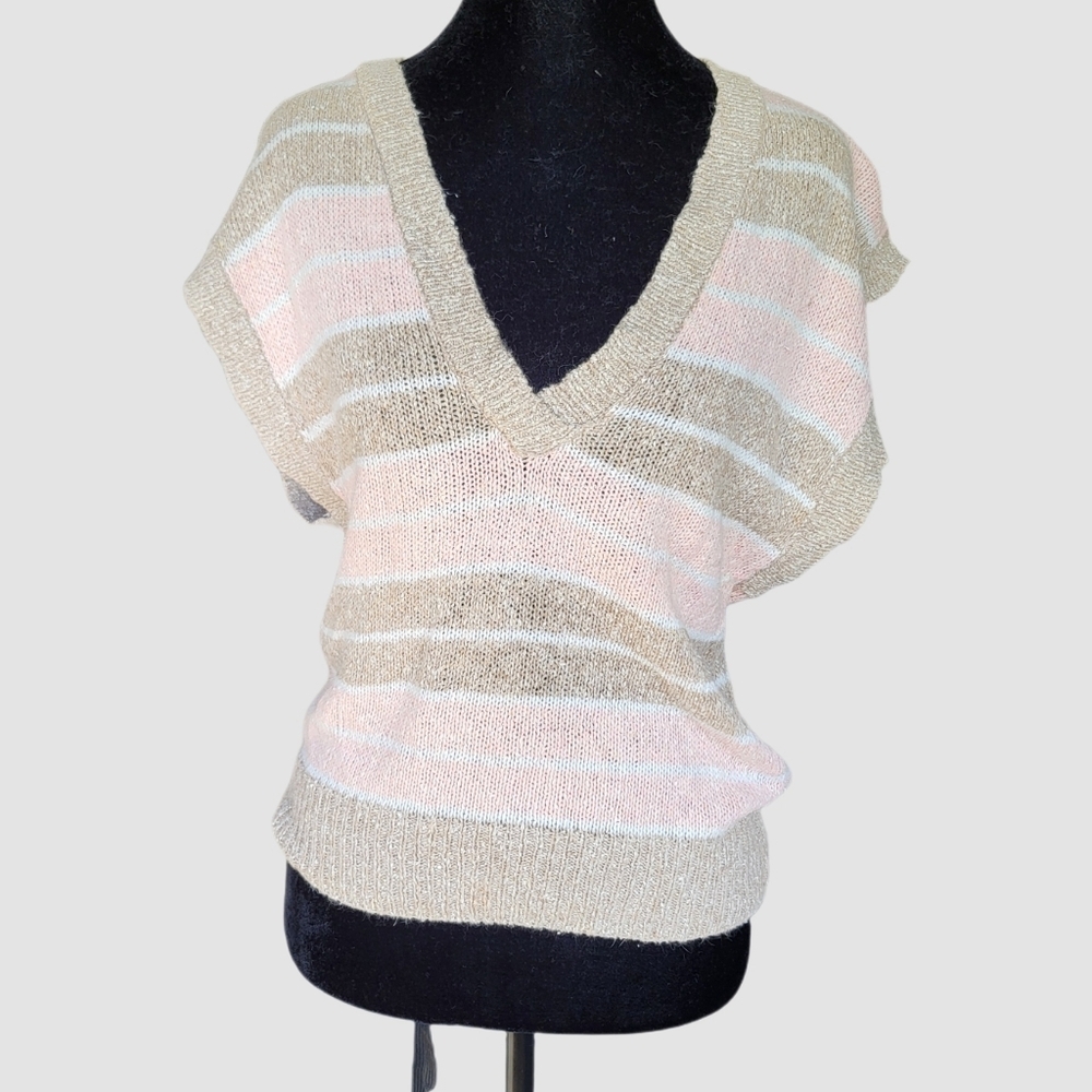 Vintage GITANO Silk blend Sweater Vest Light Weight Size medium